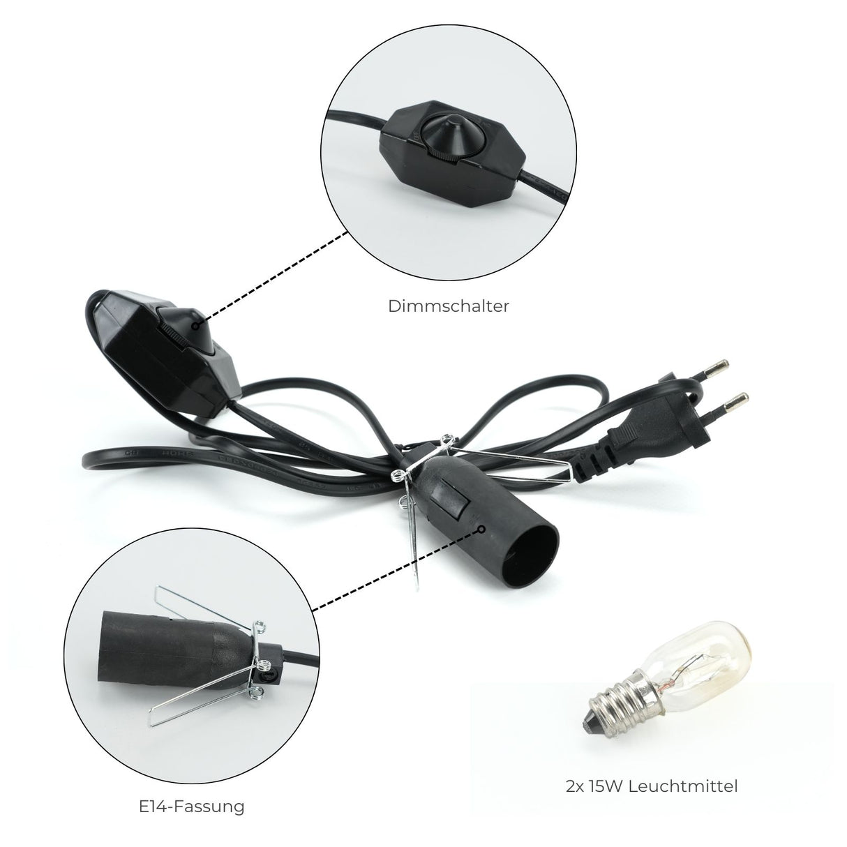 Himalaya-Salzlampe Salzkristalllampe Dekotischlampe Kristallsalzleuchte