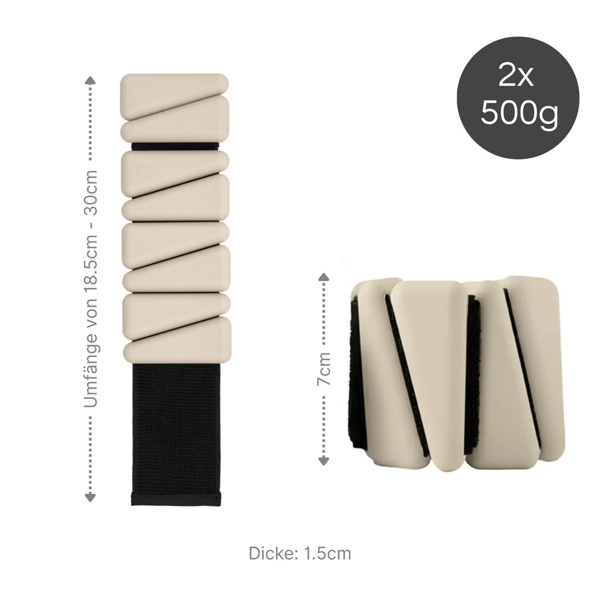2er-Set Gewichtsmanschetten Handgelenkgewichte Gewichtsarmband