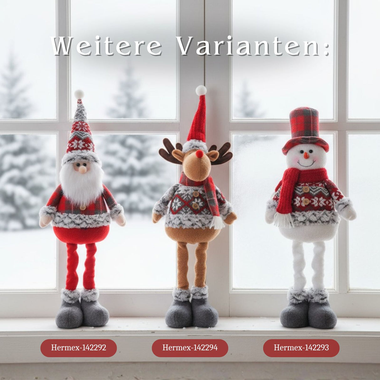 Rentierfigur Deko-Rentier Stehfigur Rentier Elch Dekofigur Winter