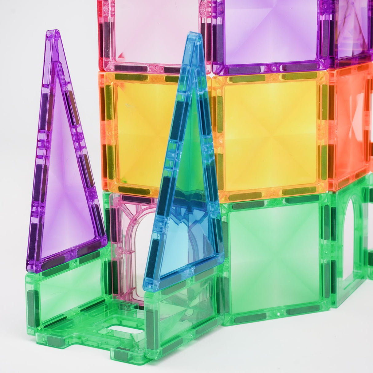 Magnetische Bausteine Kräftige Farben Magnetspielzeug Magnet-Baukasten