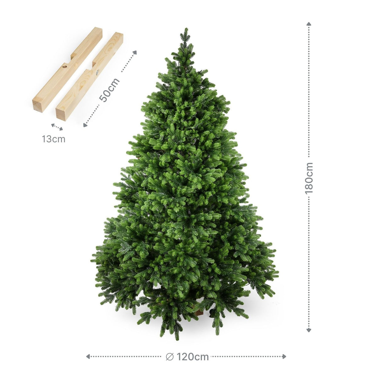 Weihnachtsbaum 180cm mit LED Kunsttanne Christbaum Tannenbaum Tanne