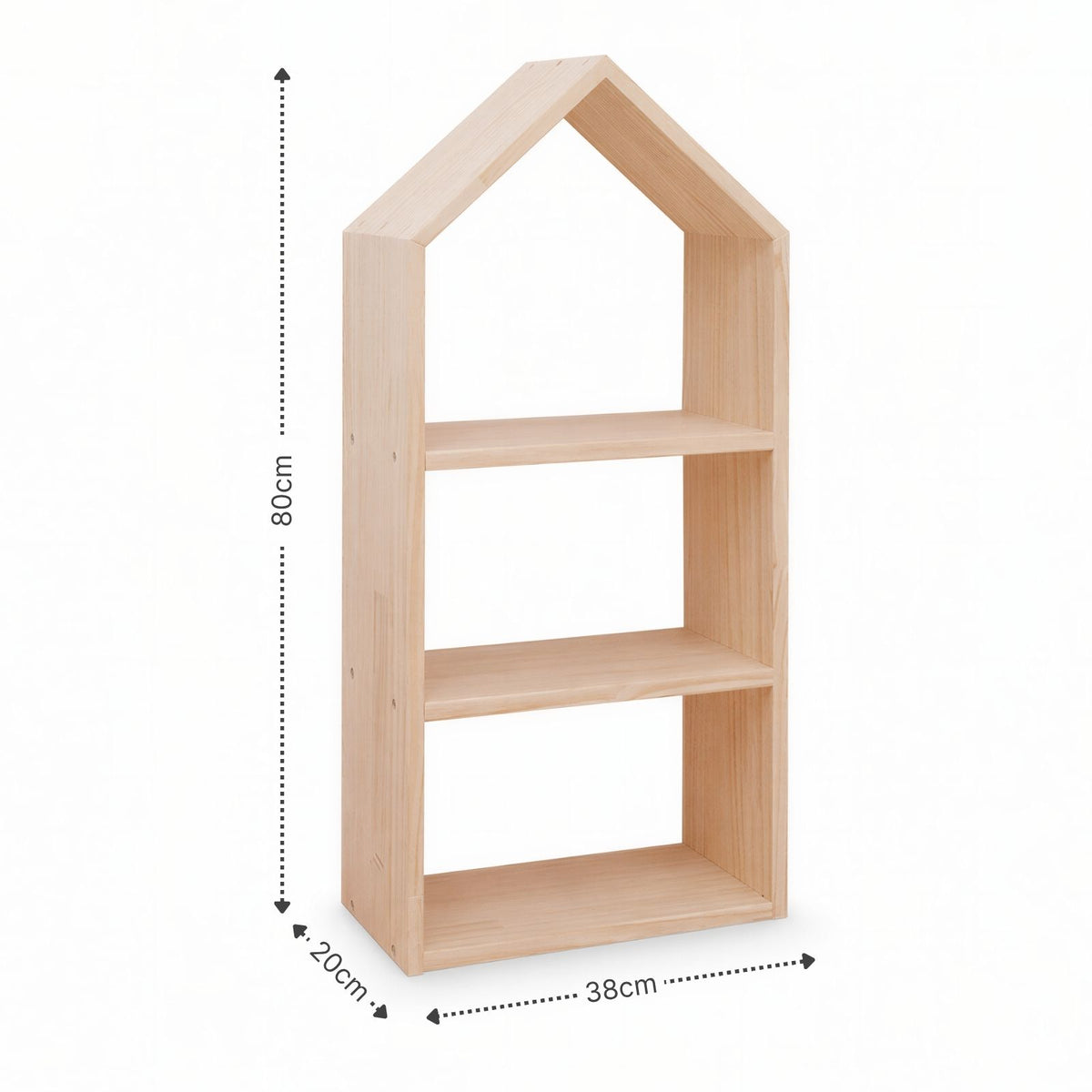 Holz-Aufbewahrungsregal Spielzeugregal Kinderzimmer-Regal Standregal