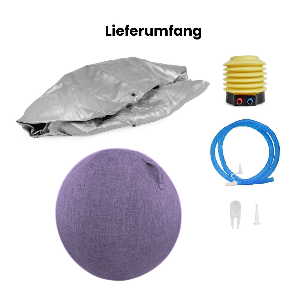 Sitzball mit Schutzhülle Gymnastikball Fitnessball Yoga-Ball