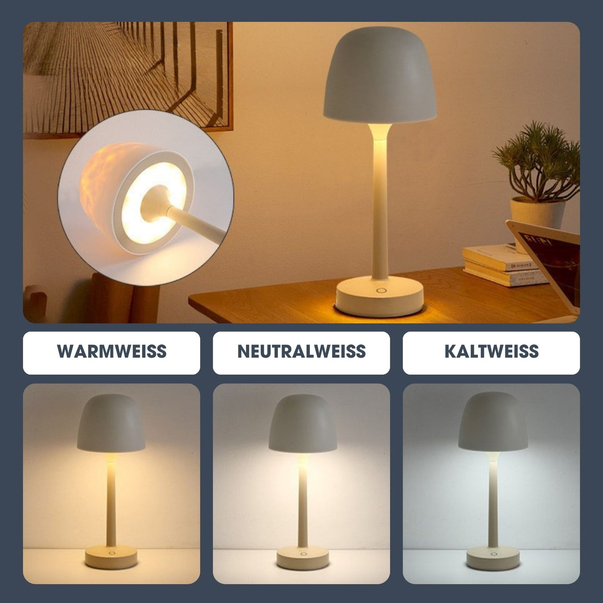 LED-Stimmungslicht Aurora-Lampe Effekt-Tischlampe Dekotischleuchte