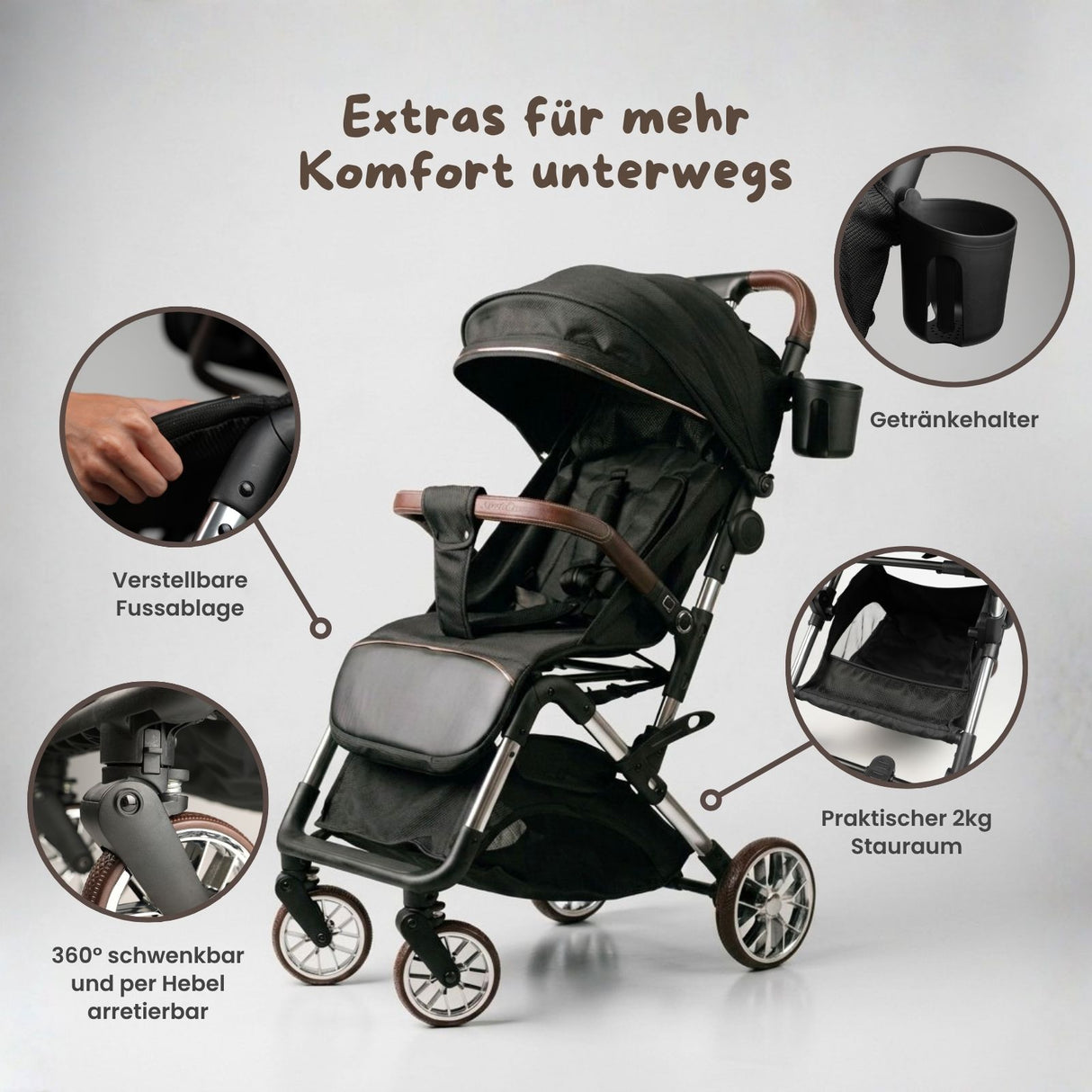 Kinderwagen Kinderbuggy Babywagen Stroller Klappbuggy Reisebuggy