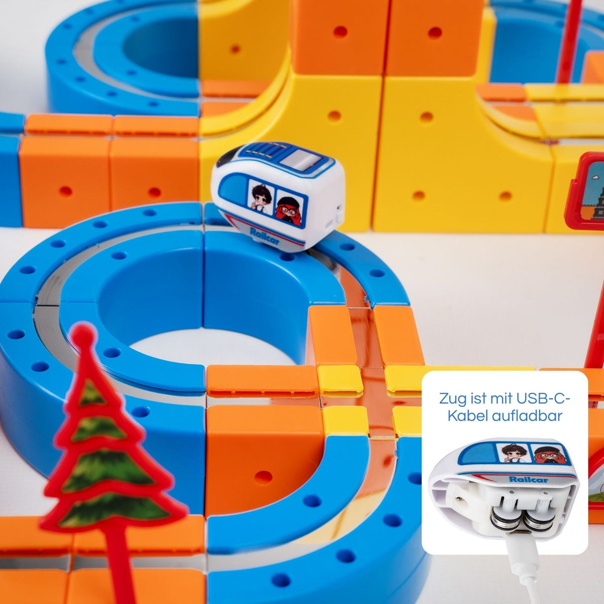 179-tlg. Magnet-Zugbahn Magnetische Zugstrecke Rennbahn Rennstrecke