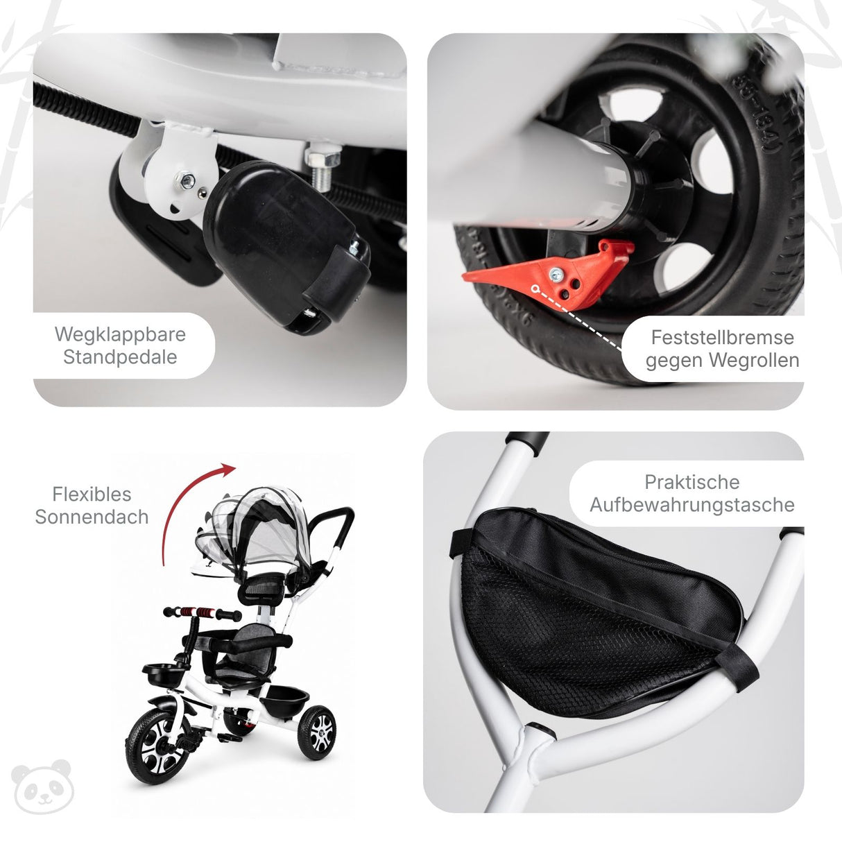 Kinder-Dreirad 4in1 Dreirad Anpassbares Dreirad Kleinkind-Dreirad