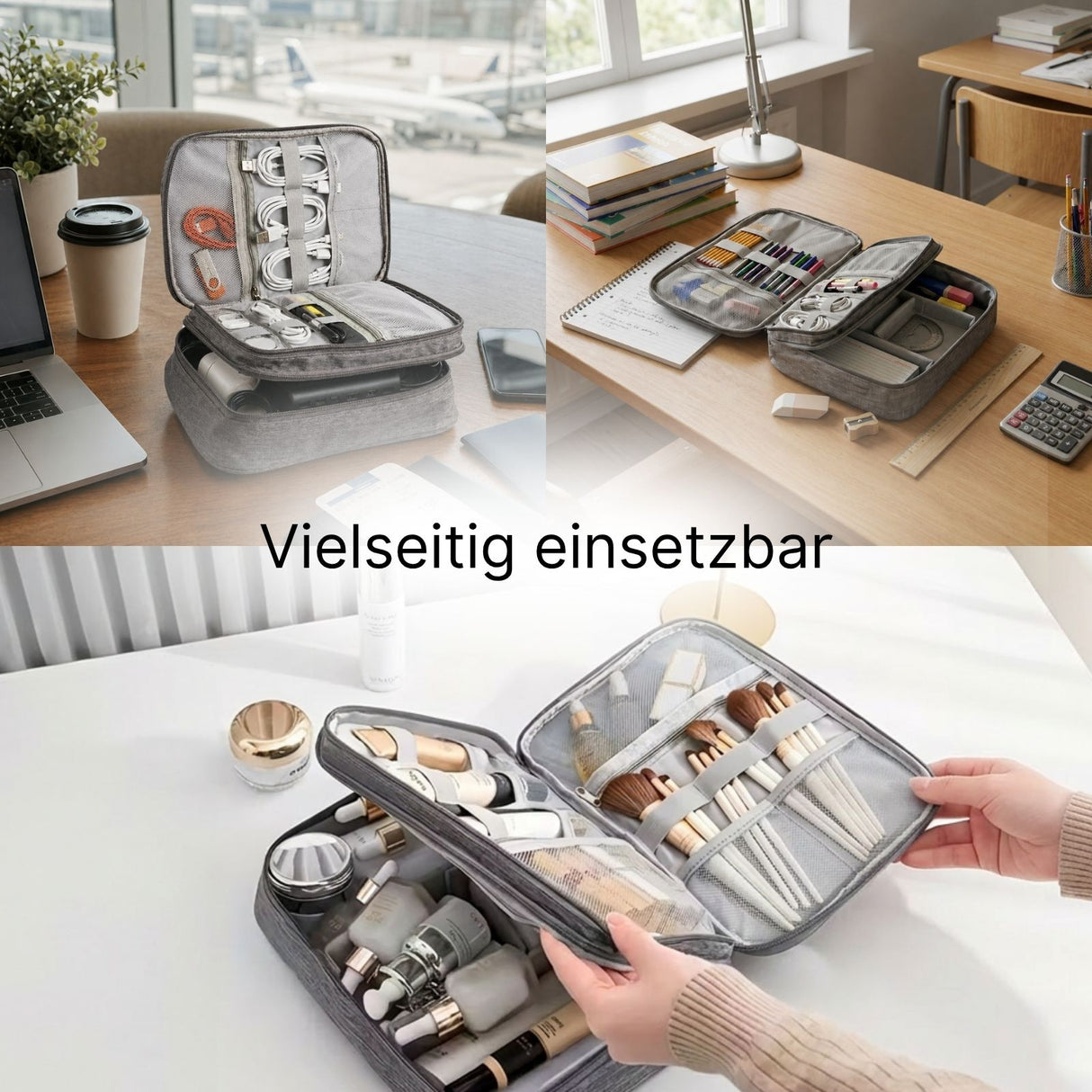 Kabel-Aufbewahrungstasche Kabeltasche Zubehör-Organizer Zubehörtasche