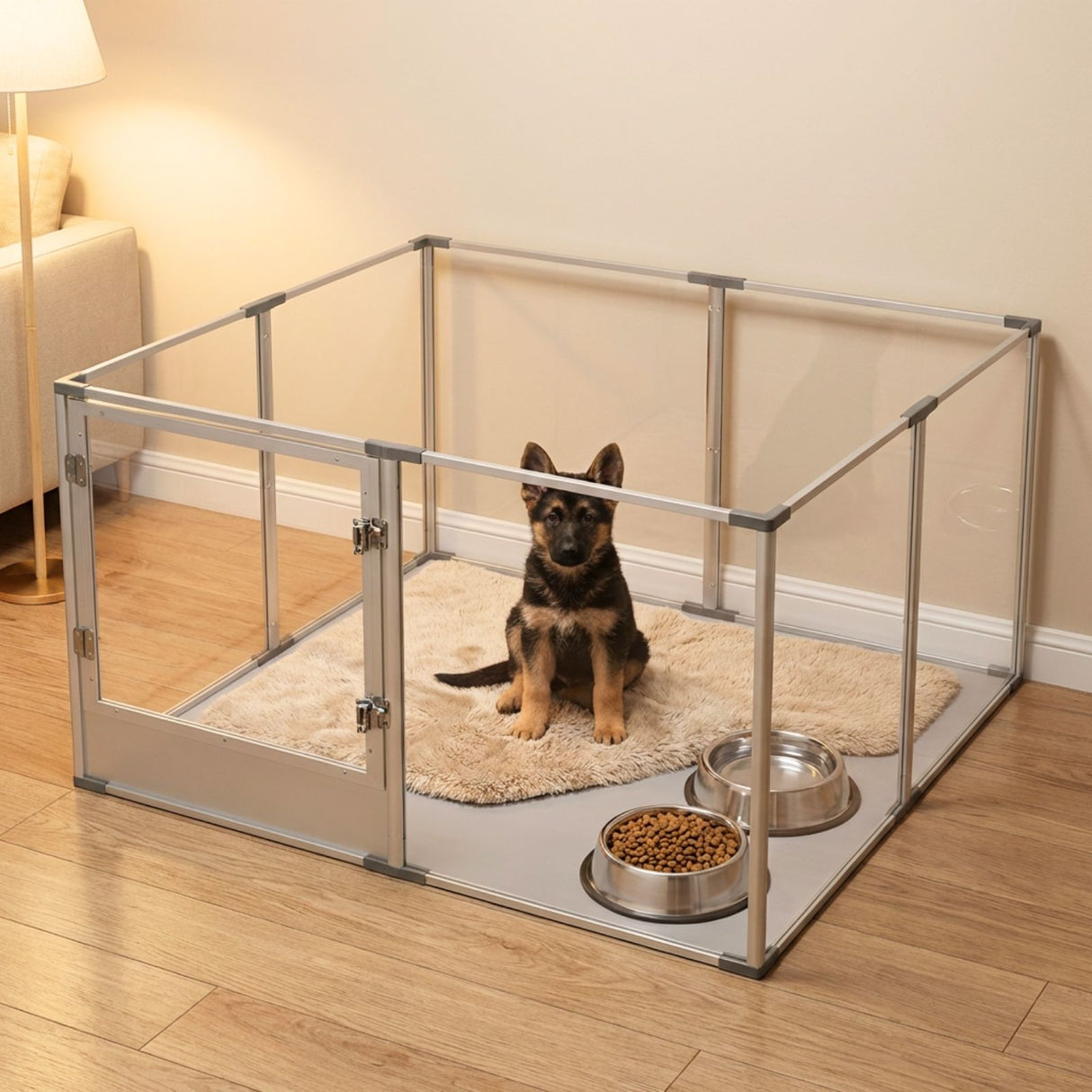 Tiergehege Indoorgehege Welpenauslauf Hundelaufstall Kleintiergehege