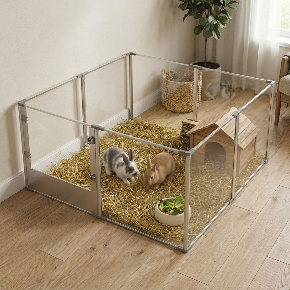 Tiergehege Hundelaufstall Welpenauslauf Indoorgehege Kleintiergehege