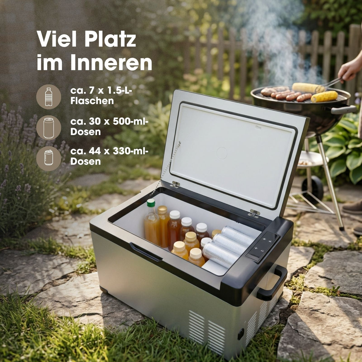 Kompressor-Kühlbox 30L Gefrierbox Camping-Kühlschrank Auto-Kühlbox