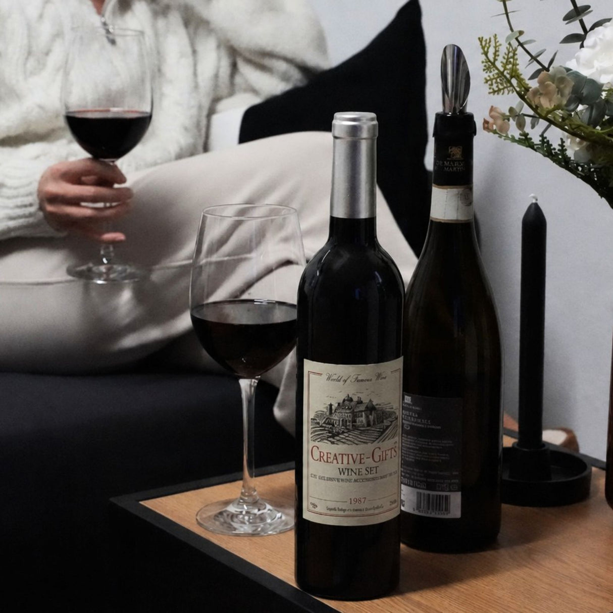 Flaschenöffner-Set Weinausgiesser Weinöffner Weinstopper Korkenzieher