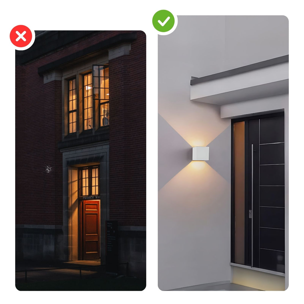 LED-Fassadenleuchte Wandleuchte Wandstrahler Wandlampe Up-Down-Wandleuchte