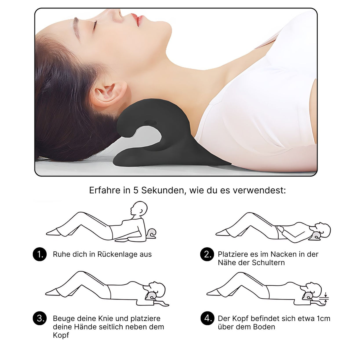 Nackenstützkissen Massagekissen Nackenkissen Nacken-Massagekissen Nackenstütze