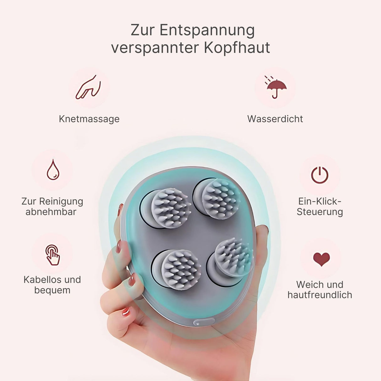 Elektrisches Massagegerät für Kopf Schultern Nacken Körper