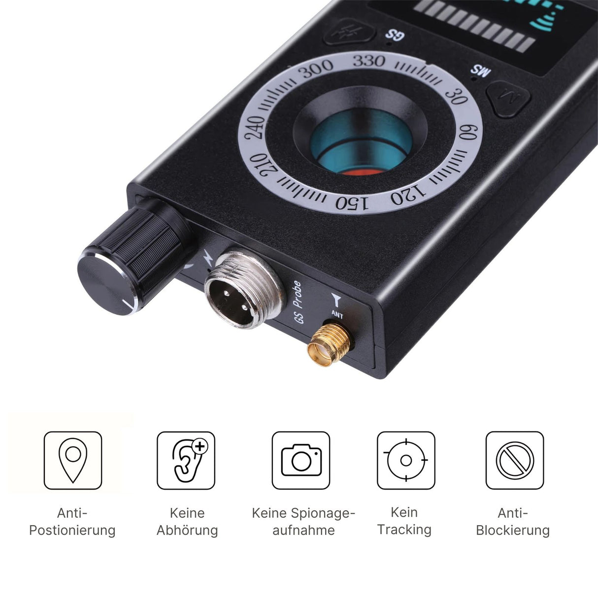K18 Anti-Überwachungs-Detektor Wanzen-Detektor Anti-Abhör-Gerät GPS-Detektor