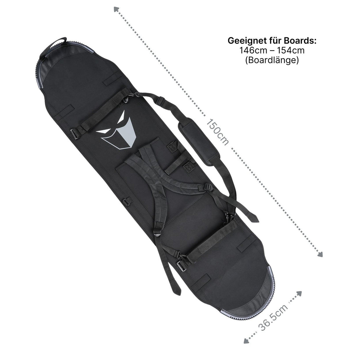 Snowboard-Rucksack 150cm Transporttasche Tragetasche Tragehilfe