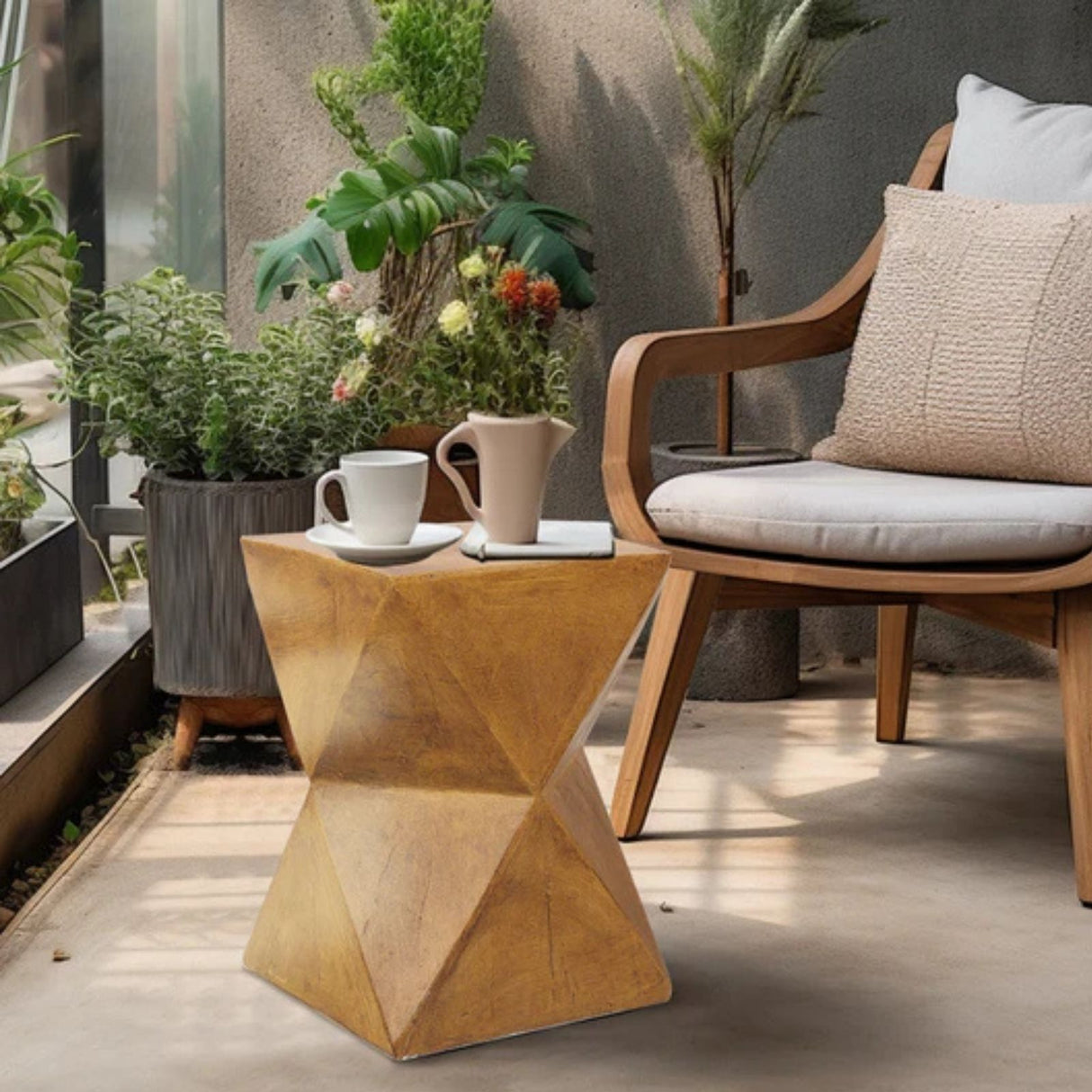 Gartentisch Outdoor-Tisch Akzenttisch Beistelltisch Dekotisch