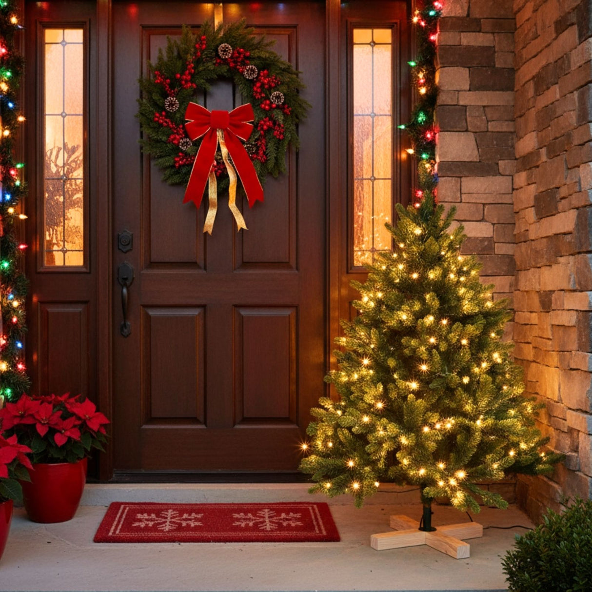 Weihnachtsbaum 120cm mit LED Kunsttanne Christbaum Tannenbaum Tanne