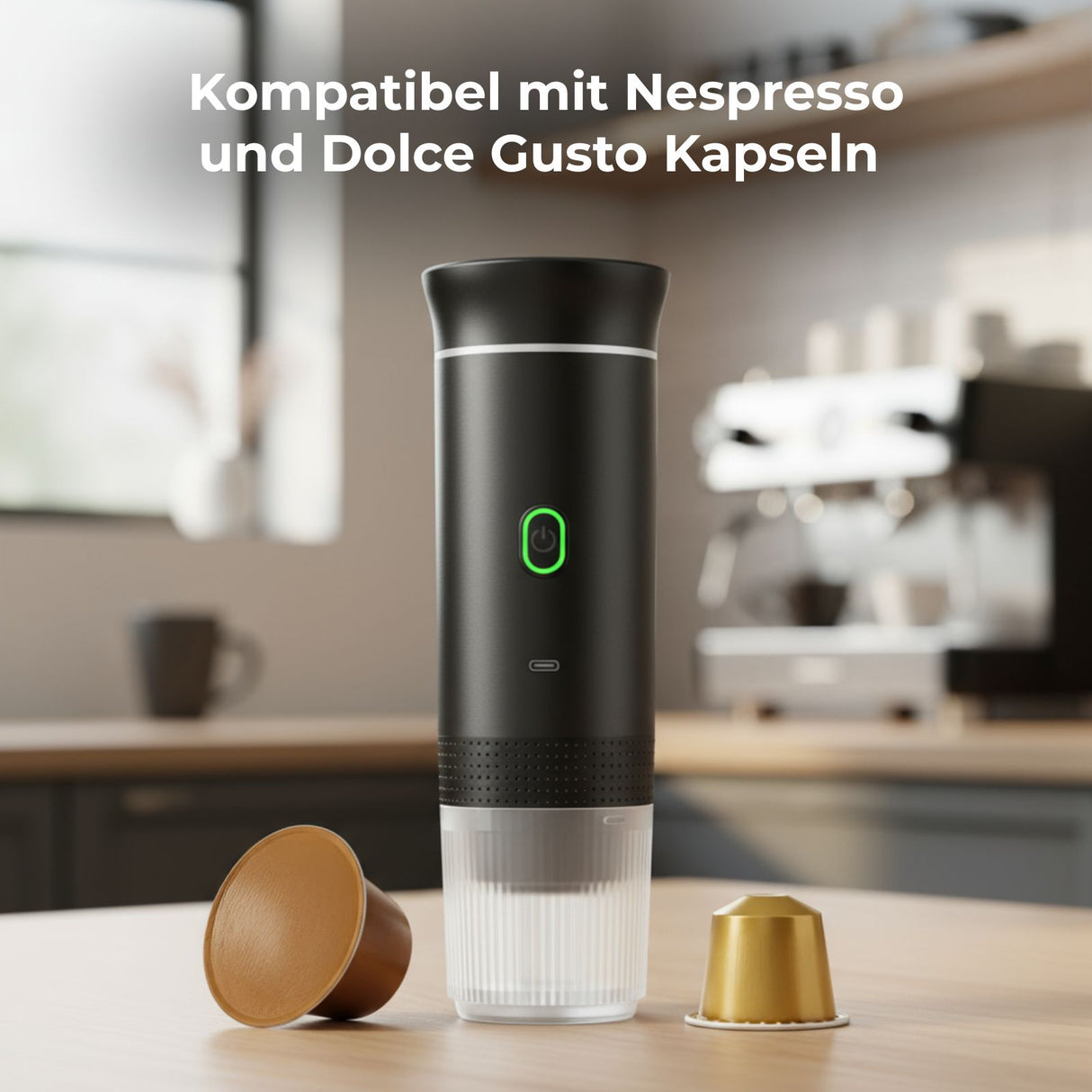 Kaffeemaschine tragbar Reisekaffeemaschine Espressokocher Kaffeeautomat