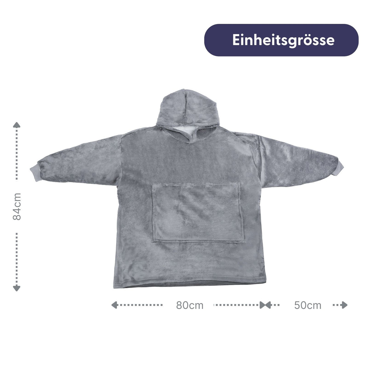 Oversize Hoodie Hoodie-Decke Kuschelhoodie Kuscheldecke mit Ärmeln