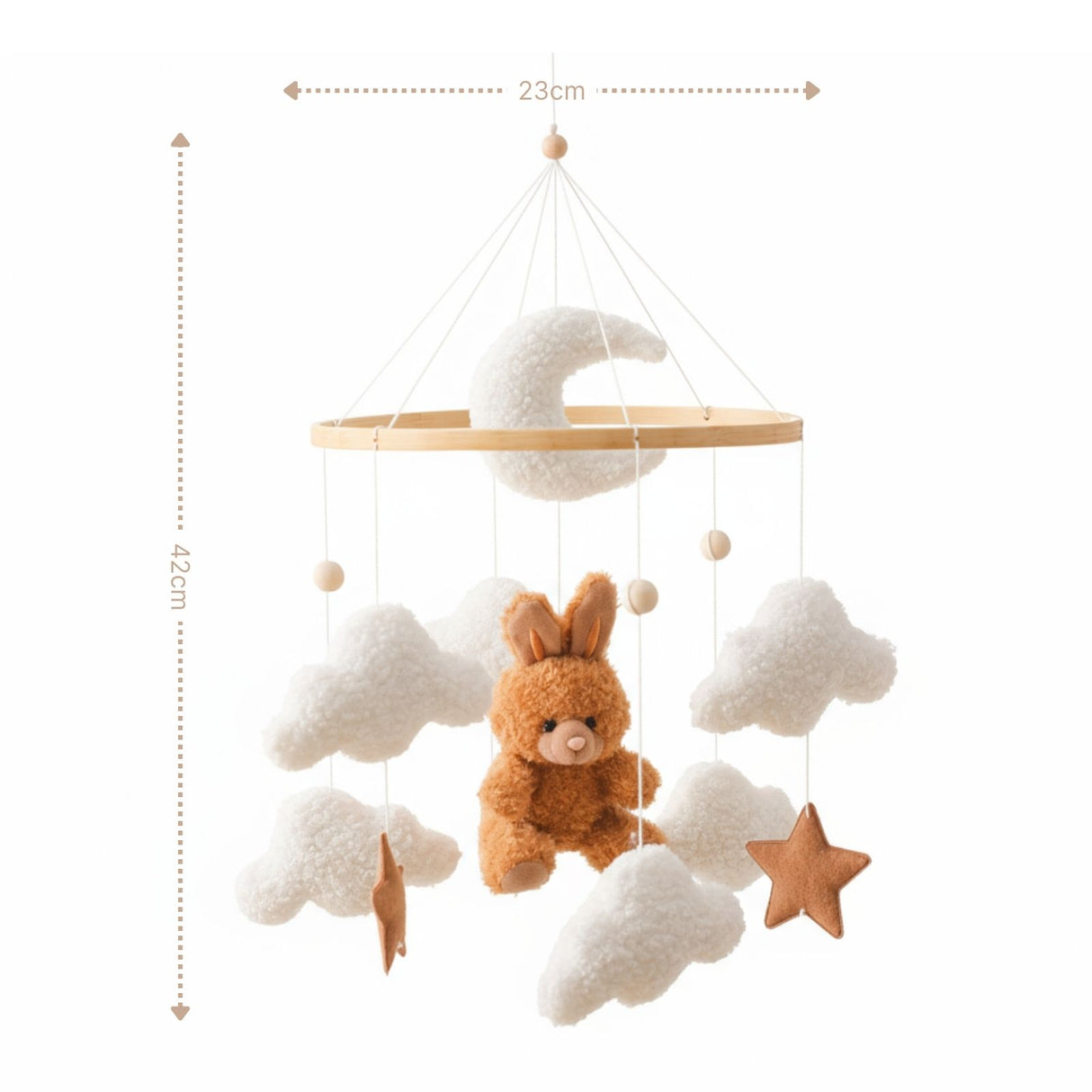 Babymobile Hase Hängemobile Mobile Babyspielzeug Schlafmobile