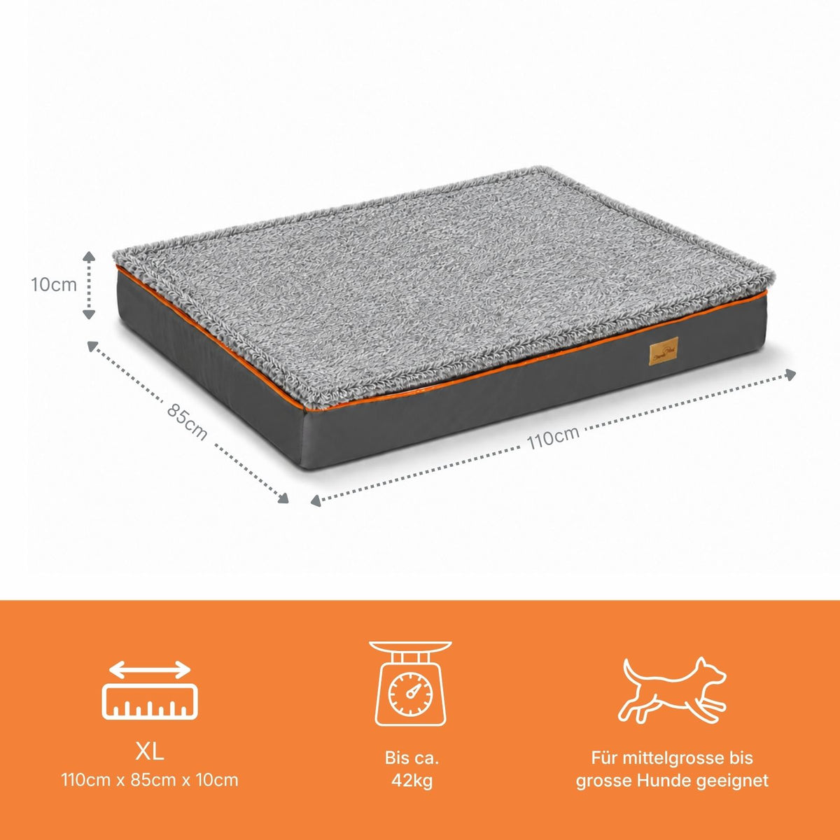Hundebett Grösse XL Plüschbett Haustierbett Hundematratze Schlafplatz