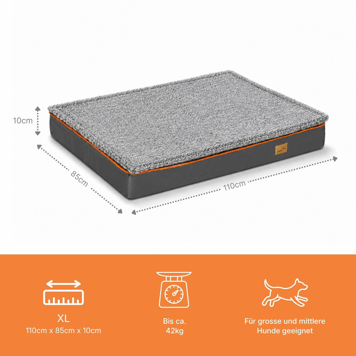 Hundebett Grösse XL Plüschbett Haustierbett Hundematratze Schlafplatz
