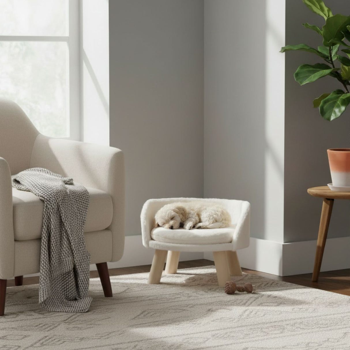 Katzenbett Grösse L mit Kissen Hochbett Liegeplatz Katzensofa