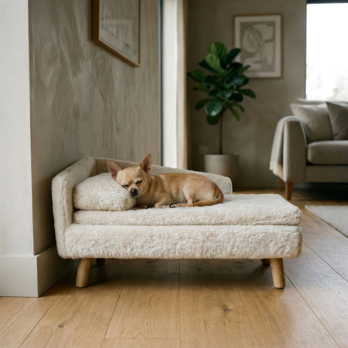 Katzenbett mit Kissen Gr. S Katzensofa Hundebett Hochbett Liegeplatz