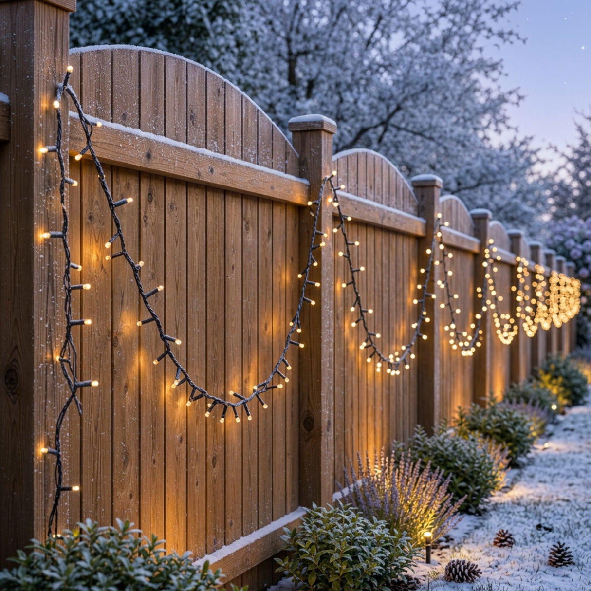 LED-Lichterkette 48.5m Beleuchtung Dekolichter Lichtergirlande Leuchte
