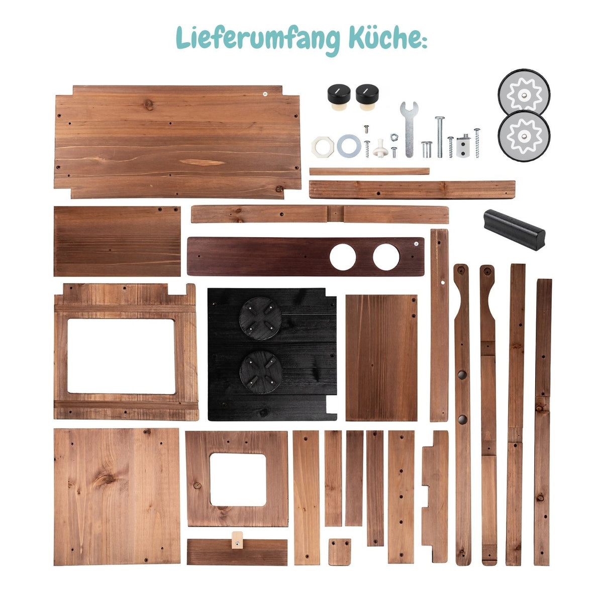 Outdoor-Kinderküche aus Holz Kinder-Matschküche Garten-Spielküche