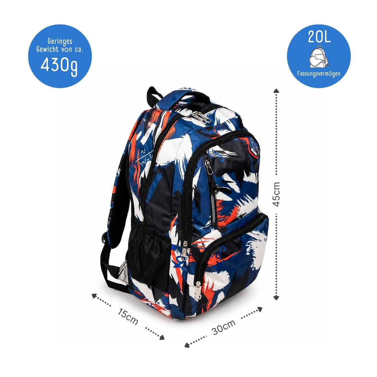 Schulrucksack Teenager-Rucksack Schulthek Schuelzgi Schulranzen