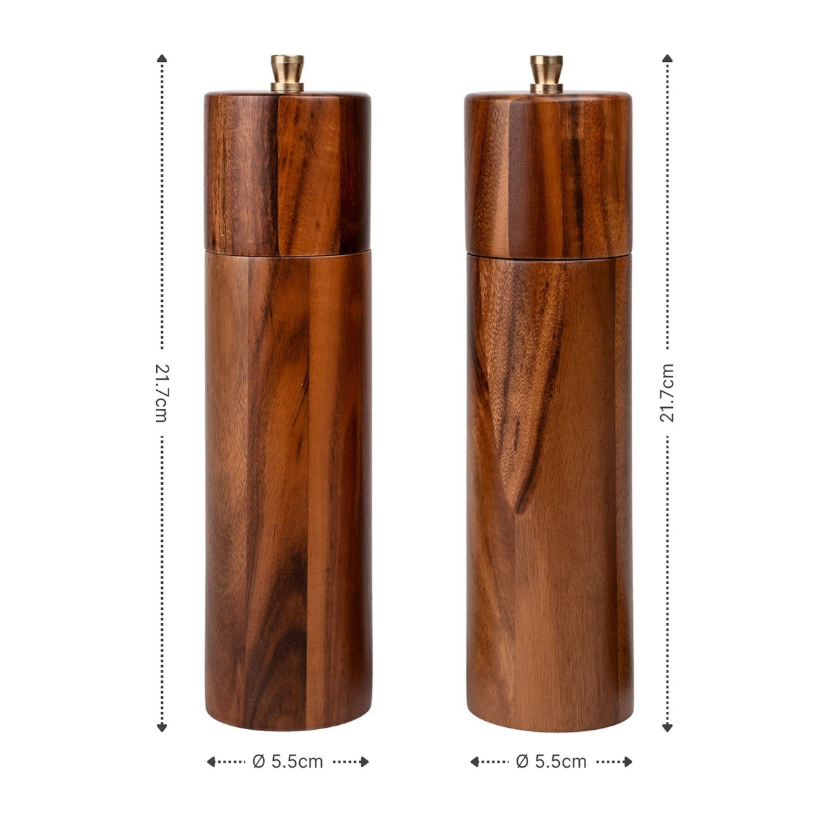 Salz- und Pfeffermühlen-Set Gewürzzerkleinerer Gewürzmühle Salzmühle