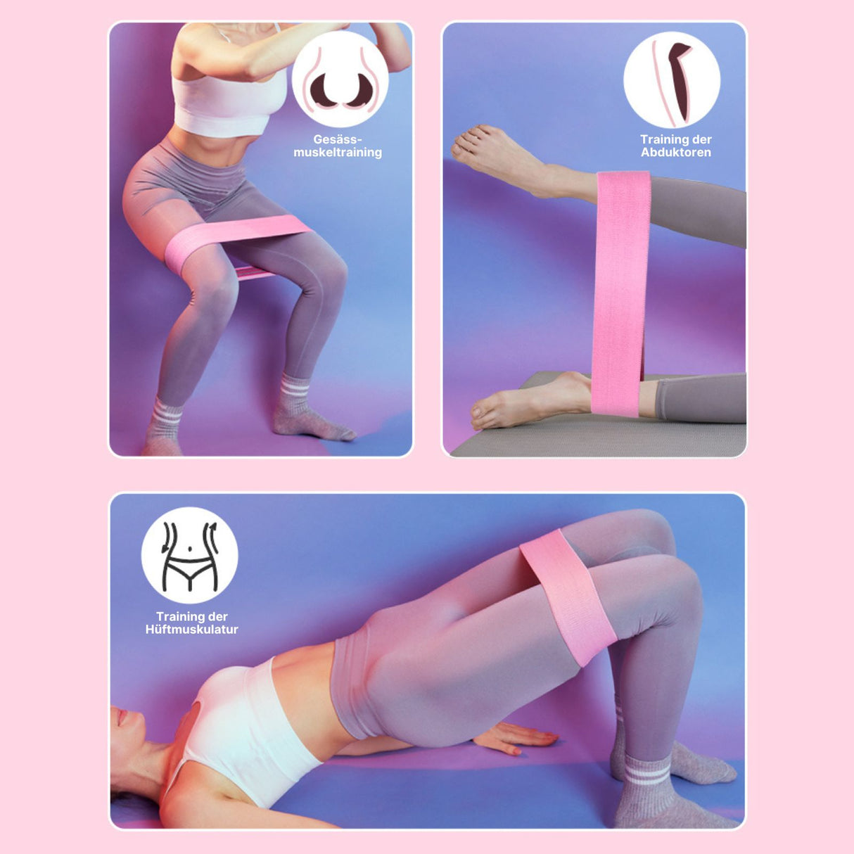 Hip-Resistance-Band Booty-Band Glute-Band Fitnessband Trainingsband