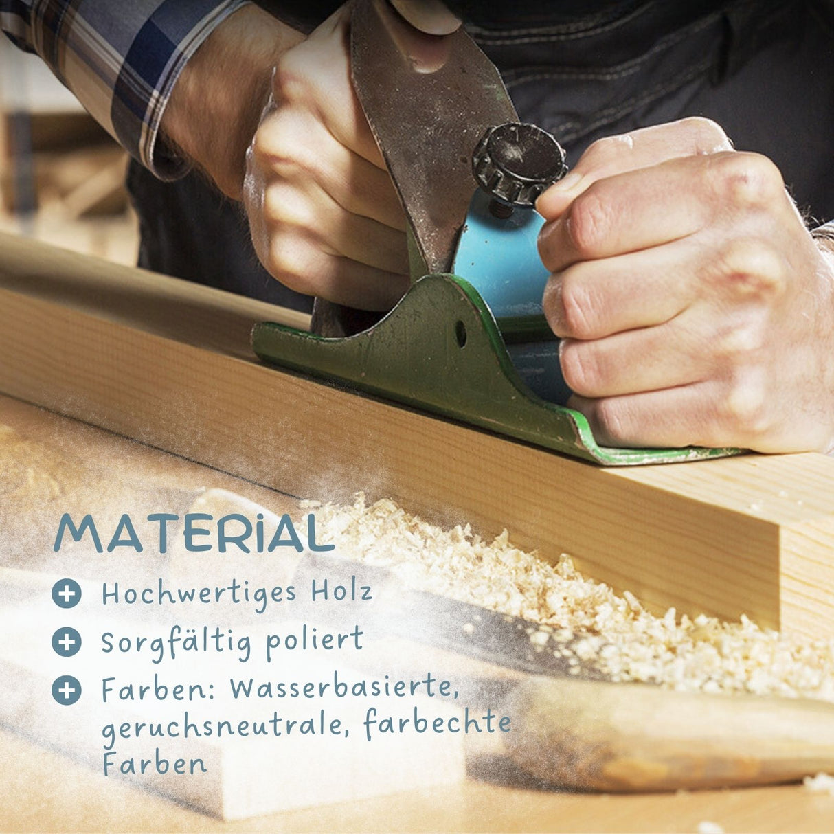 4-teiliges Spielzeug-Küchenmaschinen-Set aus Holz mit Zubehör Küchenspielzeug