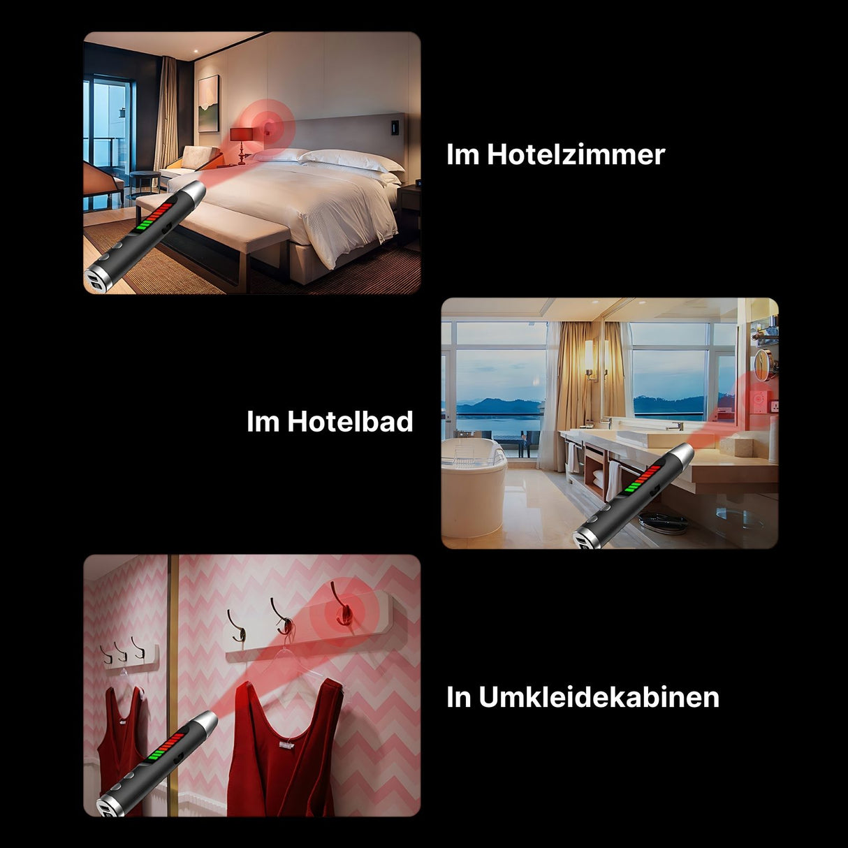 Anti-Spionage-Gerät Gerätedetektor Überwachungsfinder Aufspürgerät