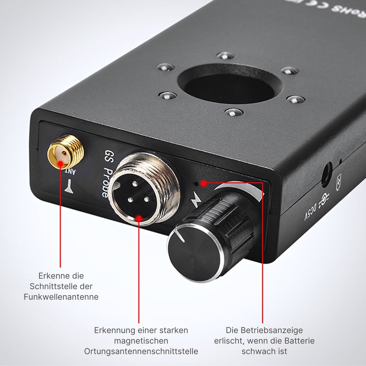K18 Anti-Überwachungs-Detektor Wanzen-Detektor Anti-Abhör-Gerät GPS-Detektor
