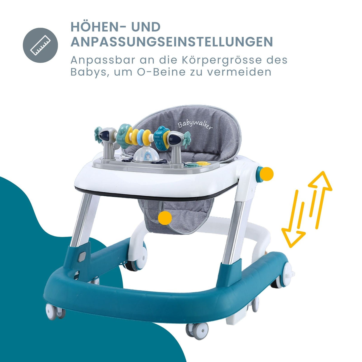Lauflernwagen Baby Walker Lauflernhilfe Laufwagen Gehfrei Laufhilfe Kleinkinder