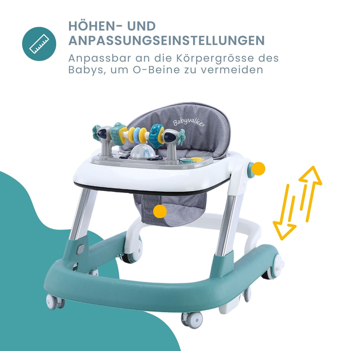 Lauflernwagen Baby Walker Lauflernhilfe Laufwagen Gehfrei Laufhilfe Kleinkinder