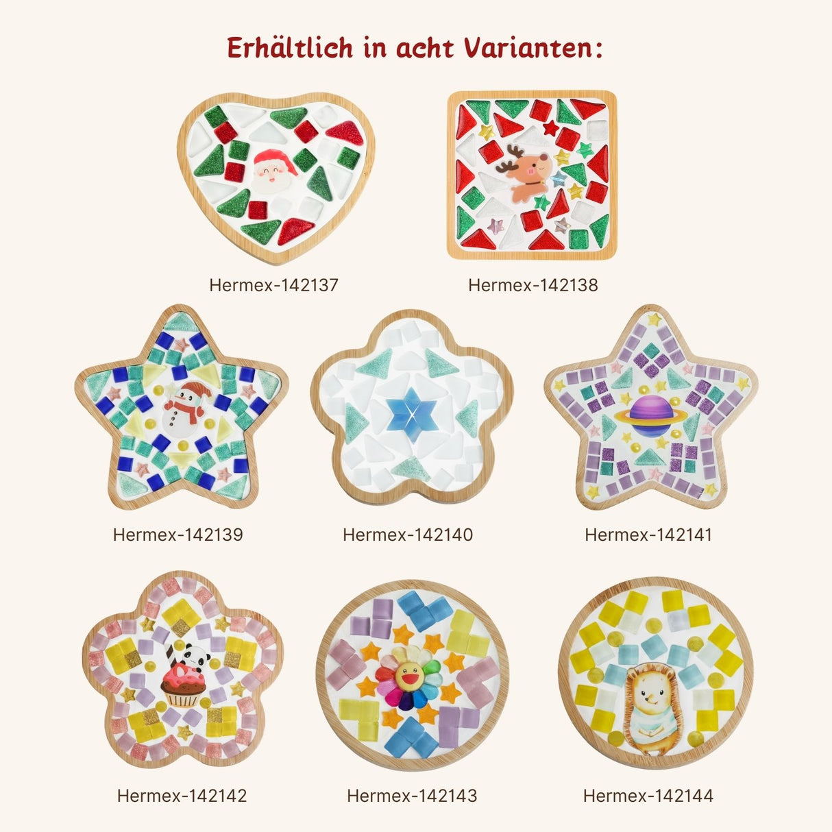DIY-Mosaik-Bastelset Sonne Mosaik-Untersetzer Kreis-Untersetzer