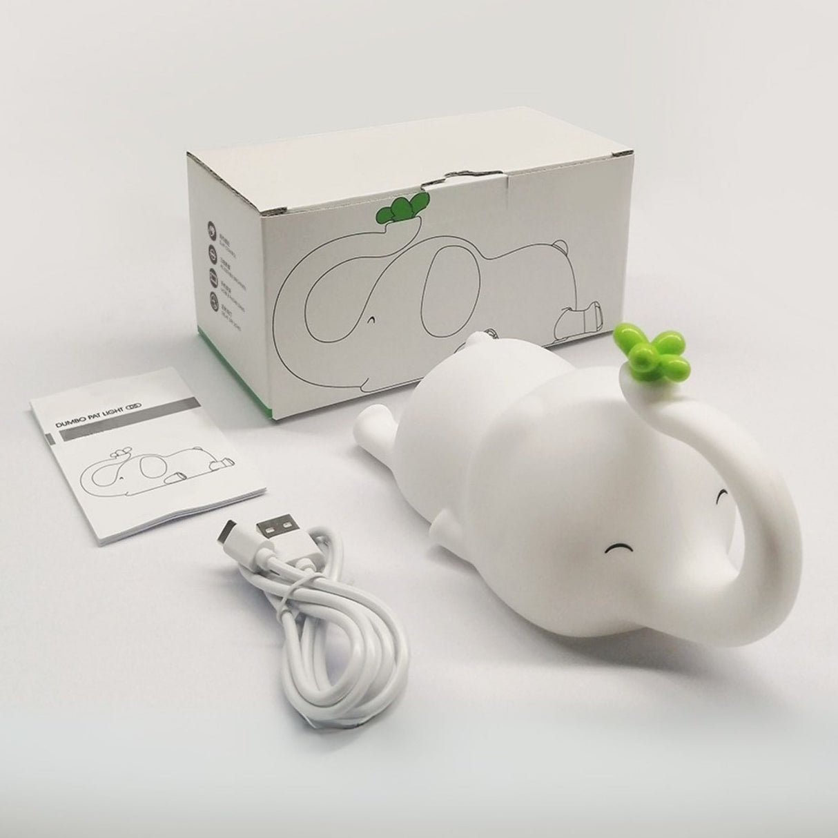 LED-Elefanten-Nachtlicht Tischleuchte Tierlicht Kinder-Nachttischlampe