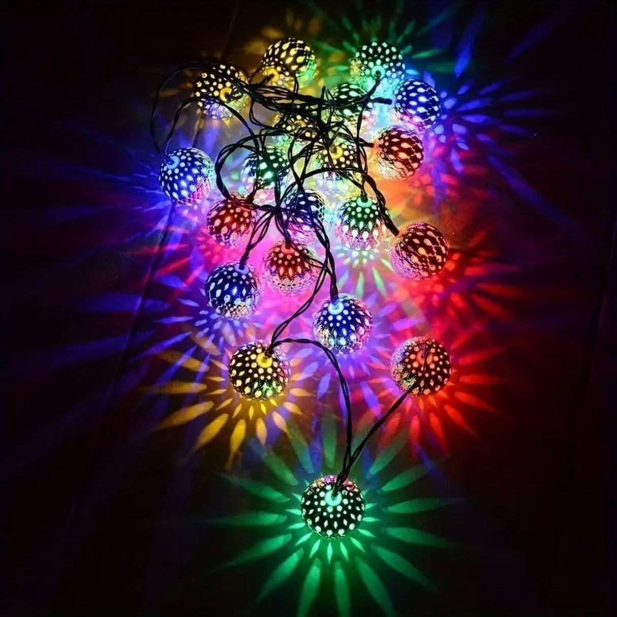Orientalische Deko 9.3m Marokkanische LED Solar Lichterkette