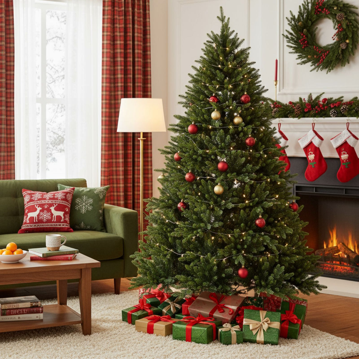 Weihnachtsbaum 210cm mit Tasche Christbaum Tannenbaum Tanne Xmas-Baum