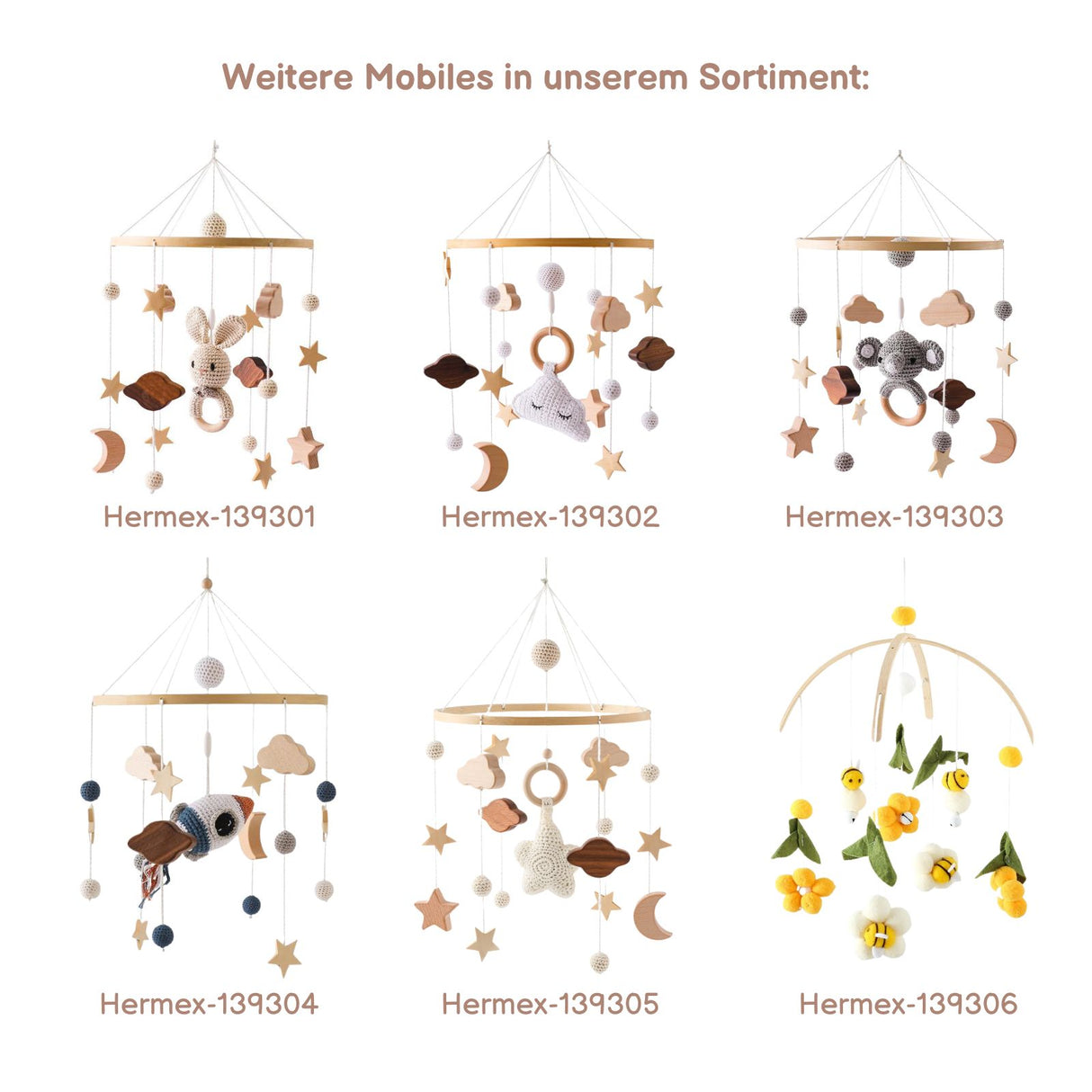Babymobile Teddybär Hängemobile Mobile Babyspielzeug Schlafmobile