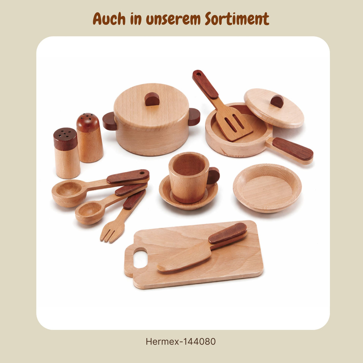 30-tlg. Holz-Lebensmittel-Set Schneide-Lebensmittel Kinder-Küchenset