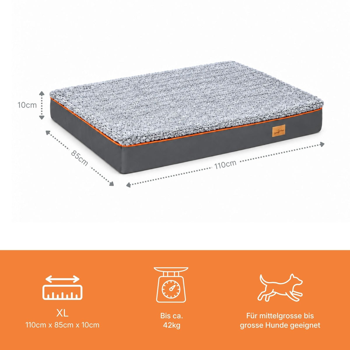 Hundebett Grösse XL Plüschbett Haustierbett Hundematratze Schlafplatz