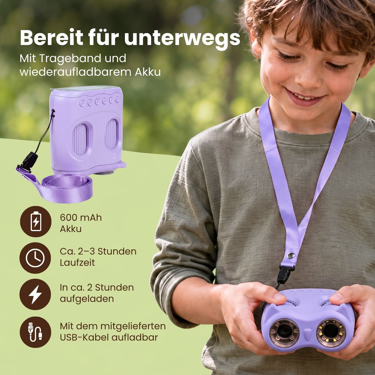 2-in-1 Kindermikroskop und -teleskop Digitalmikroskop Handmikroskop