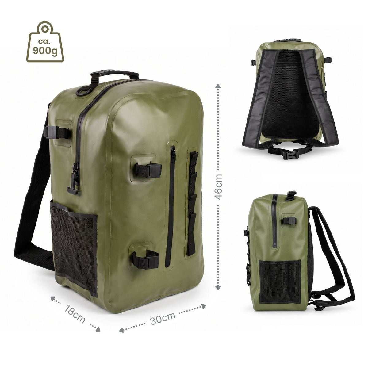 Wasserdichter Angelrucksack Angeltasche Tackle Bag Ködertasche