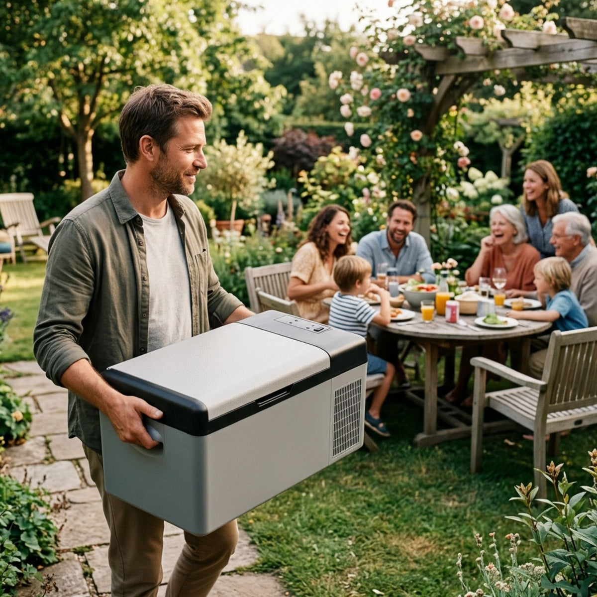 Kompressor-Kühlbox 15L Auto-Kühlbox Camping-Kühlschrank Gefrierbox
